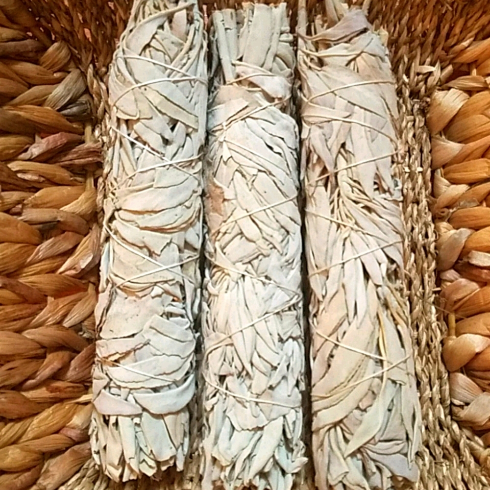 9 inch white sage stick